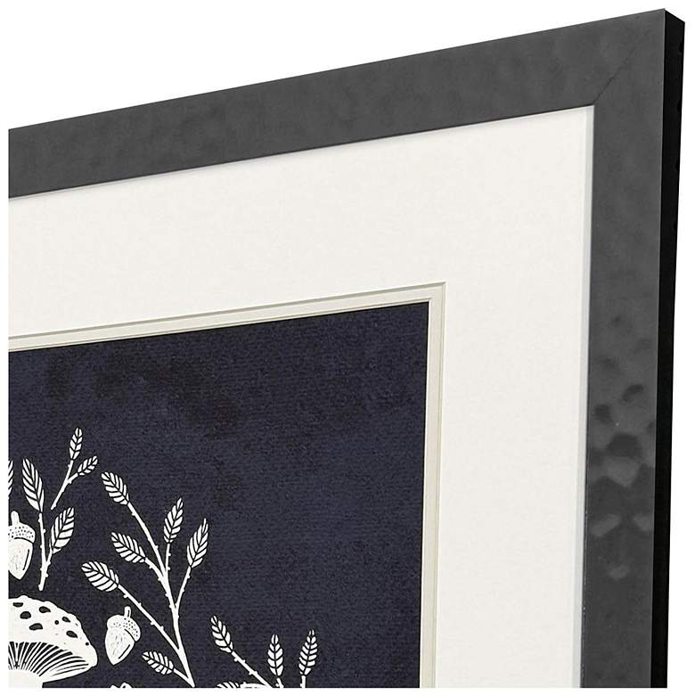 Image 3 Rabbits and Mushrooms II 28"W x 28"H Modern Framed Art more views