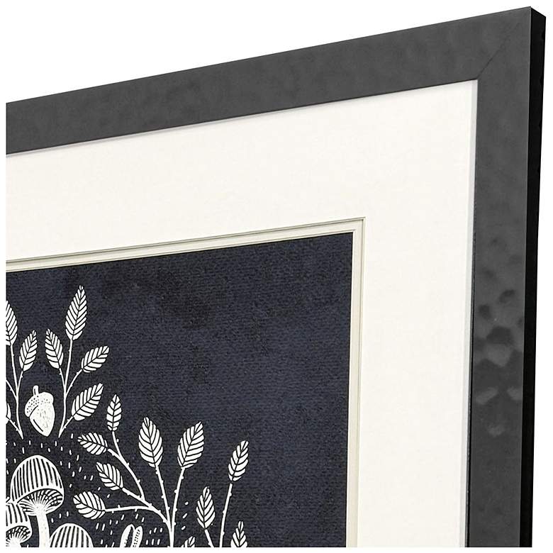 Image 3 Rabbits and Mushrooms V 28"W x 28"H Modern Framed Art more views