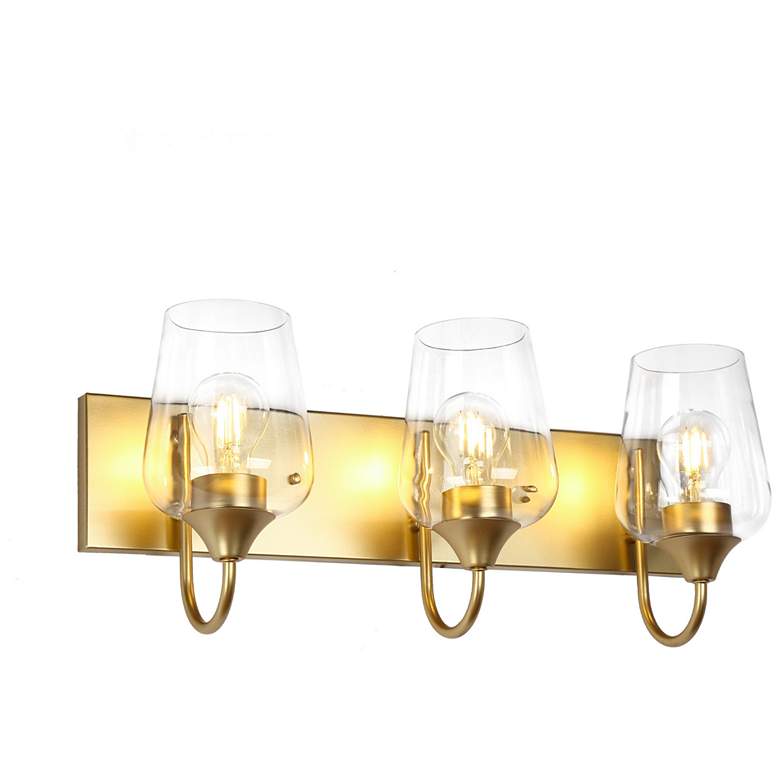 Image 1 Rabuta 3-Light Wine Glass Bath Vanity Light