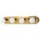 Racetrack 24" Wide Polished Brass 4-Light Bath Light