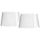 Racetrack White Set of 2 Oval Shades 9/12x12/15x10 (Spider)