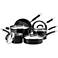Rachael Ray 10-Piece Black Stainless Steel Cookware Set