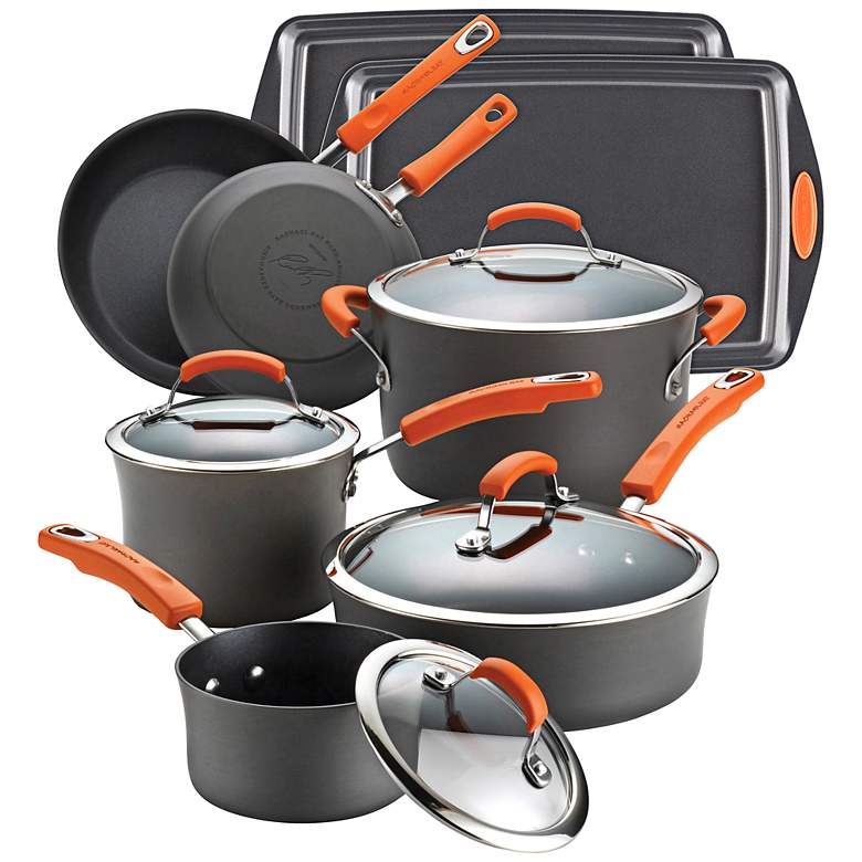 Image 1 Rachael Ray 12-Piece Hard-Anodized II Cook and Bakeware Set