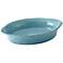 Rachael Ray Cucina 11 1/4" Stoneware Agave Blue Oval Baker