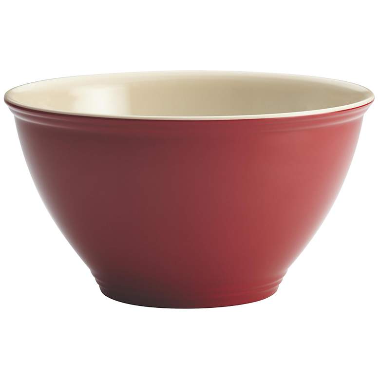 Image 1 Rachael Ray Cucina Cranberry Red Garbage Bowl