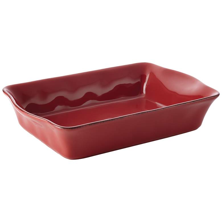 Image 1 Rachael Ray Cucina Stoneware 9 inch x 13 inch Cranberry Red Baker