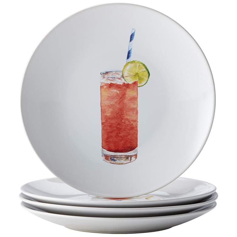 Image 1 Rachael Ray Dinnerware Cocktails 4-Piece Party Plate Set