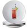 Rachael Ray Dinnerware Cocktails 4-Piece Party Plate Set