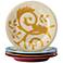 Rachael Ray Dinnerware Gold Scroll 4-Piece Salad Plate Set