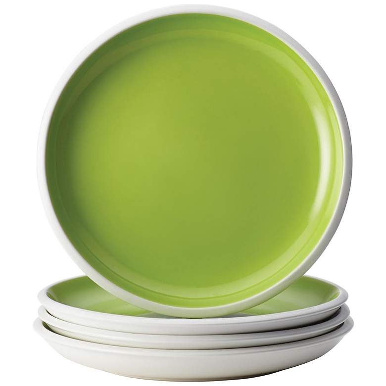 Image 1 Rachael Ray Dinnerware Rise 4-Piece Green Salad Plate Set