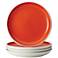 Rachael Ray Dinnerware Rise 4-Piece Orange Plate Set