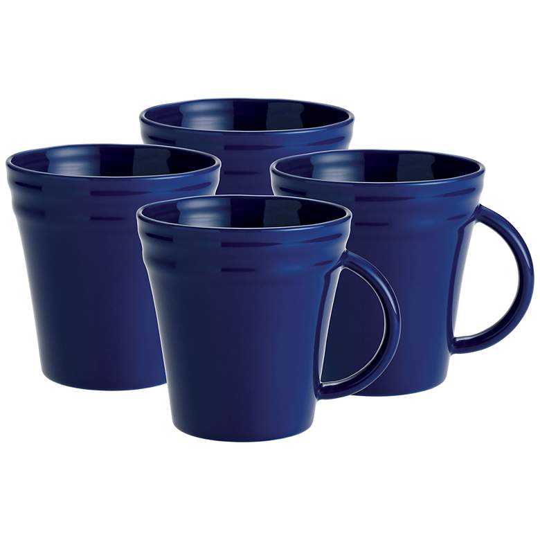 Image 1 Rachael Ray Double Ridge 4-Piece Blue Mug Set