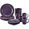 Rachael Ray Lavender Stoneware 16-Piece Dinnerware Set