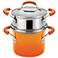 Rachael Ray Orange Enamel Nonstick 3-Quart Steamer Set