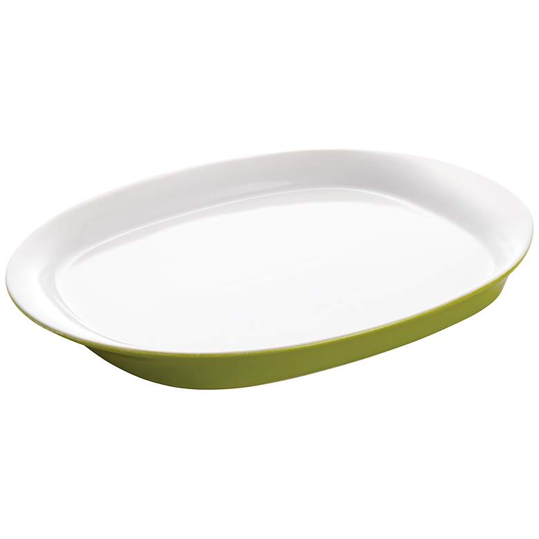 Image 1 Rachael Ray Round and Square Green 14" Oval Platter