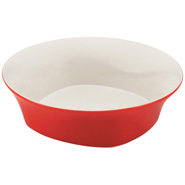 Image 1 Rachael Ray Round and Square Red 10 inch Round Serving Bowl