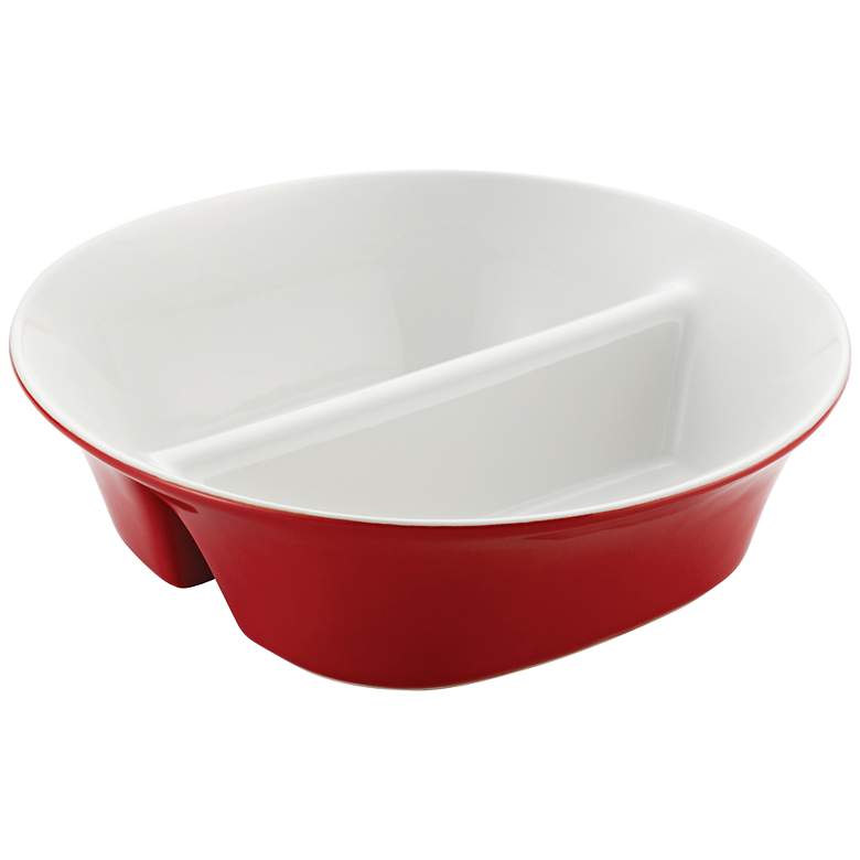 Image 1 Rachael Ray Round and Square Red Divided Dish