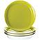 Rachael Ray Round/Square 4-Pc Green Apple Salad Plate Set