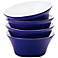 Rachael Ray Round/Square 4-Pc Raspberry Cereal Bowl Set