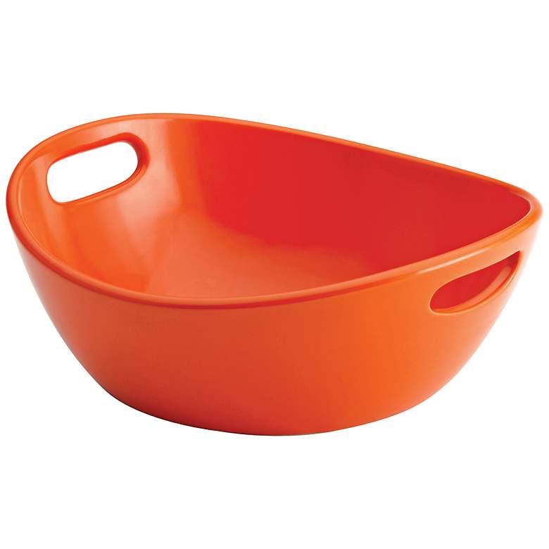 Image 1 Rachael Ray Stoneware 10" Orange Veggie Bowl