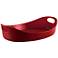 Rachael Ray Stoneware Bubble/Brown 4.5-Qt Red Baking Dish