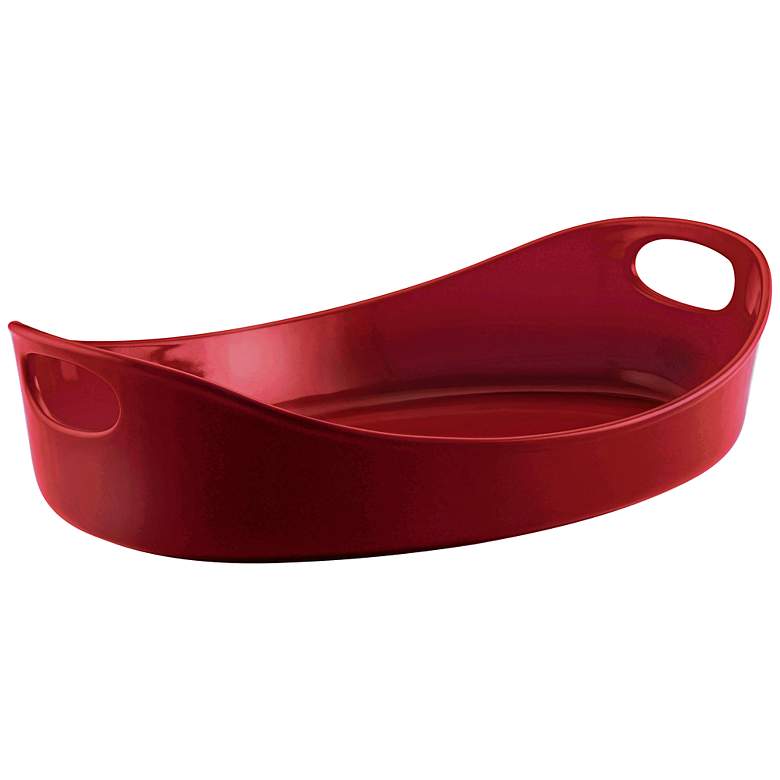 Image 1 Rachael Ray Stoneware Bubble/Brown 4.5-Qt Red Baking Dish