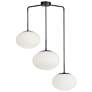 1_Rachel 32" Wide 3 Light Matte Black Pendant