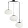 Rachel 32" Wide 3 Light Matte Black Pendant
