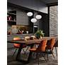 2_Rachel 32" Wide 3 Light Matte Black Pendant more views