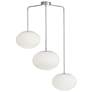 Rachel 32" Wide 3 Light Polished Chrome Pendant