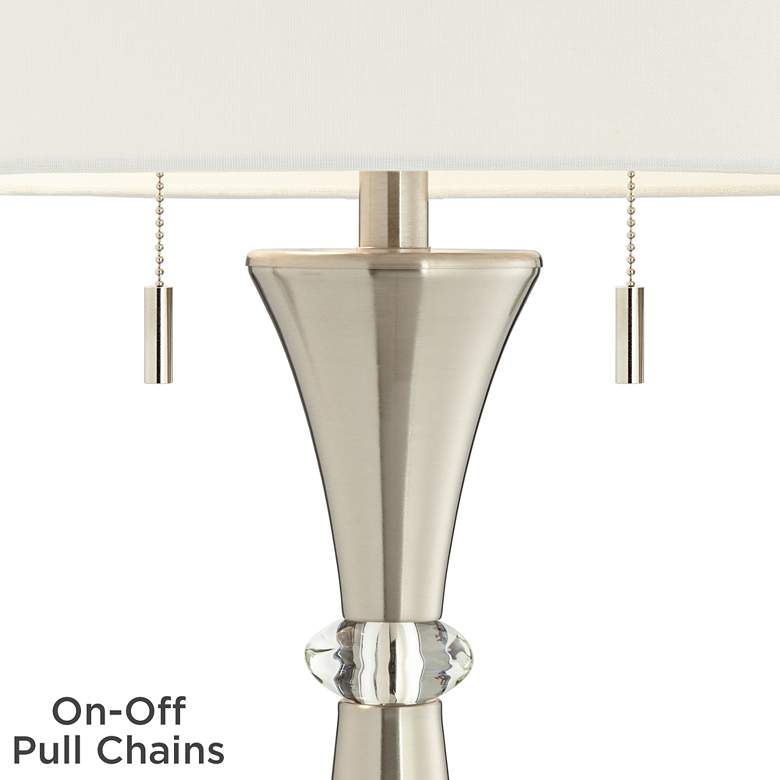 Image 3 Rachel Concave Column Table Lamps Set of 2 w/ Smart Sockets more views