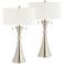Rachel Concave Metal Table Lamp Set of 2 with WiFi Smart Sockets
