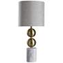 Racine Brass Metal Spheres Table Lamp