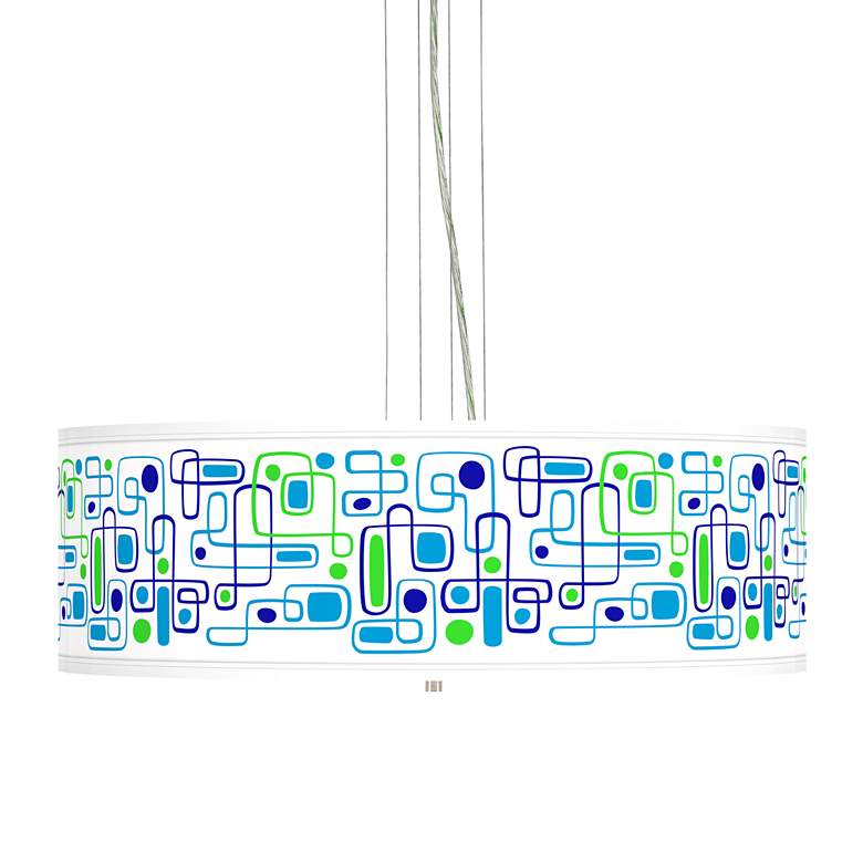 Image 1 Racktrack Giclee 24 inch Wide 4-Light Pendant Chandelier