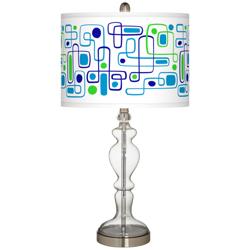 Racktrack Giclee Apothecary Clear Glass Table Lamp