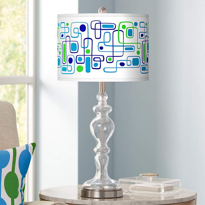 Image 1 Racktrack Giclee Apothecary Clear Glass Table Lamp