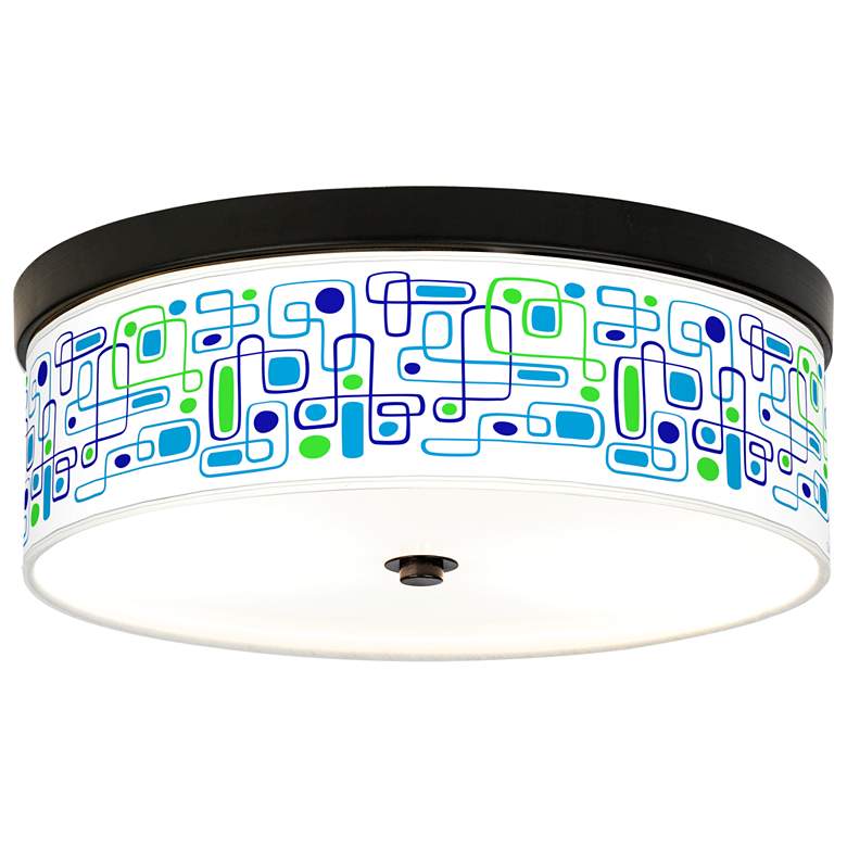 Image 1 Racktrack Giclee Energy Efficient Bronze Ceiling Light