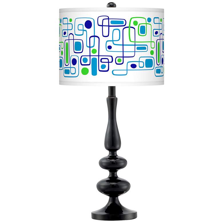Image 1 Racktrack Giclee Paley Black Table Lamp