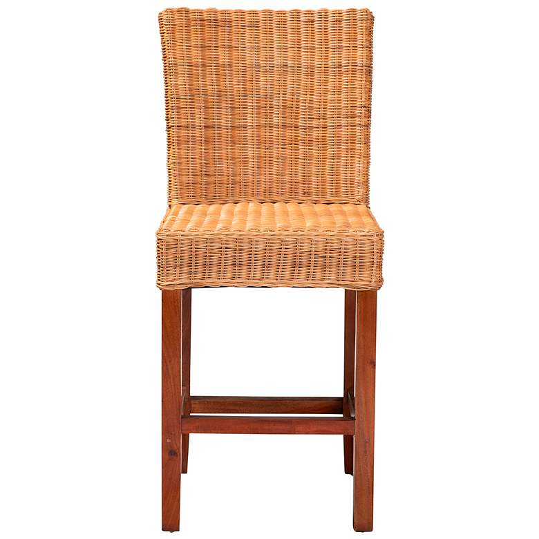 Image 6 Racquel 24" Natural Brown Rattan Counter Stool more views