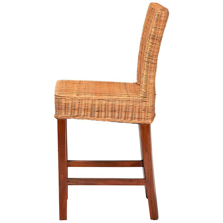 Image 7 Racquel 24" Natural Brown Rattan Counter Stool more views