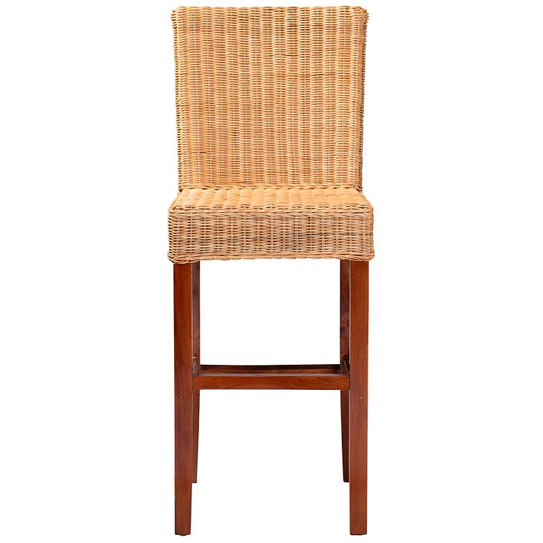 Image 6 Racquel 29" Natural Brown Rattan Bar Stool more views