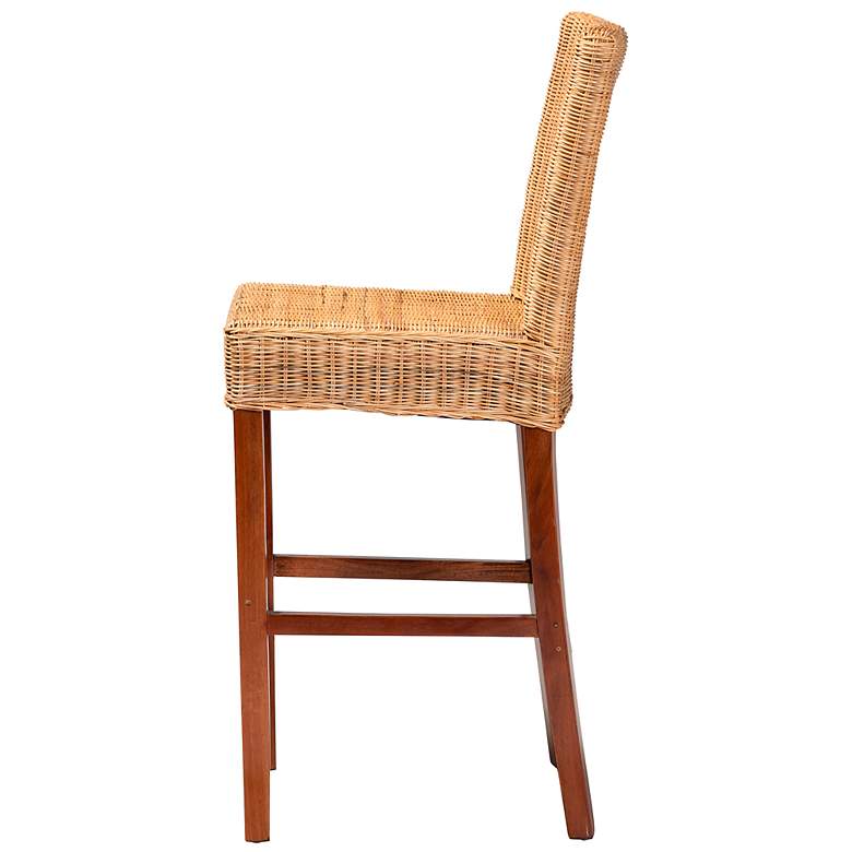 Image 7 Racquel 29" Natural Brown Rattan Bar Stool more views