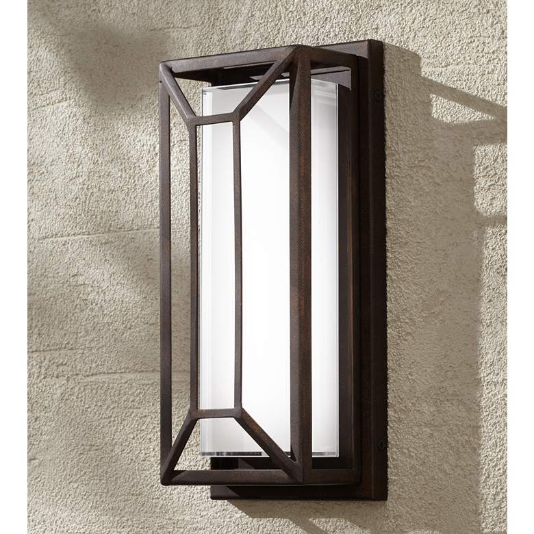 Image 1 Radcliffe 12 inch High Bronze Finish LED Outdoor Wall Light
