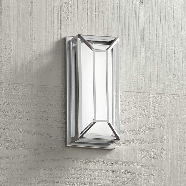 Image 1 Radcliffe 12 inch High Matte Nickel LED Outdoor Wall Light