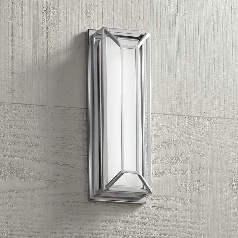 Image 1 Radcliffe 16 inch High Matte Nickel LED Outdoor Wall Light