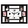 Radcliffe Black 18 1/4" Wide Clock and Photo Frame Collage