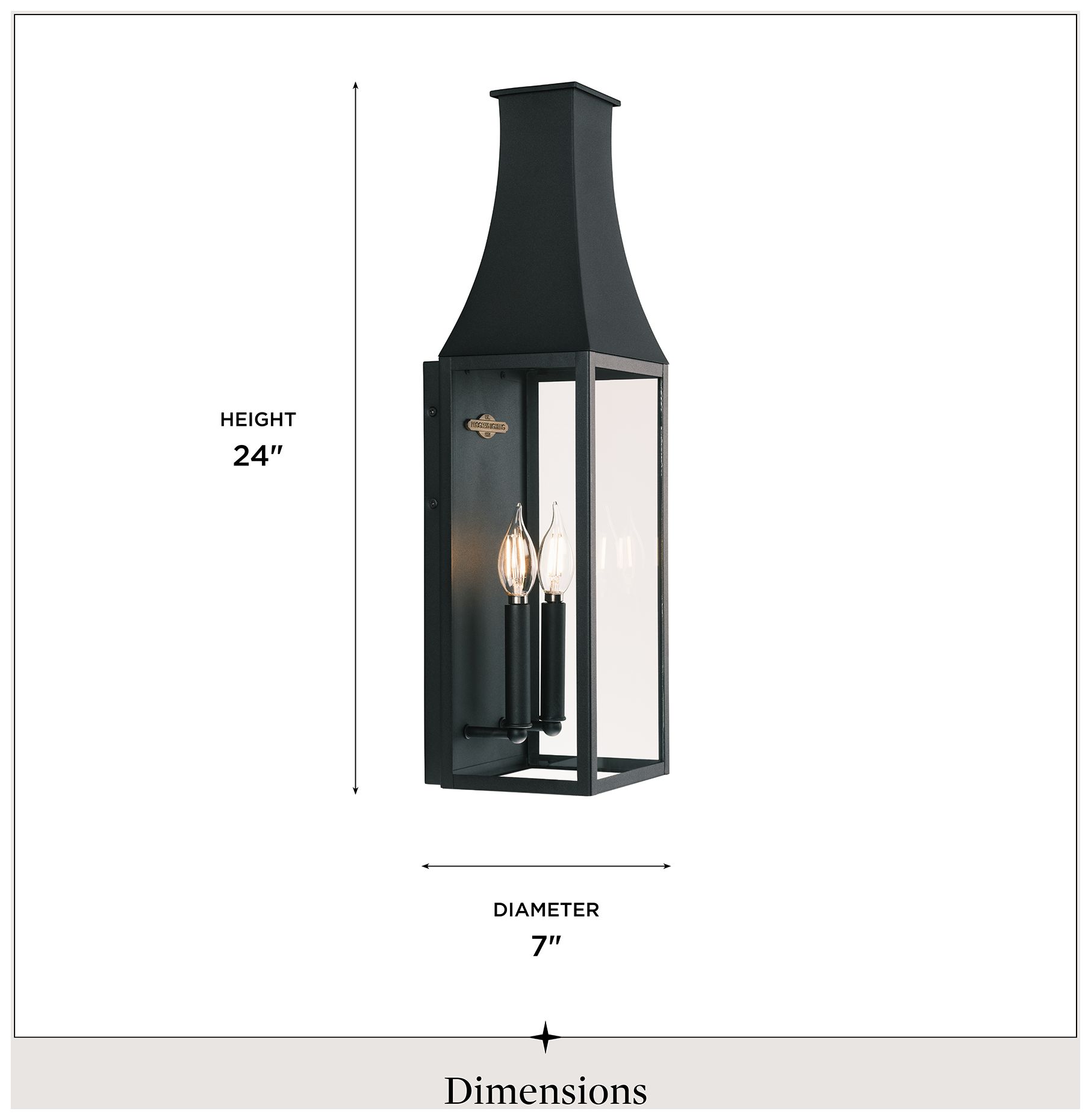 Image 5 Radcliffe Collection Two-Light Large Outdoor Wall Lantern more views