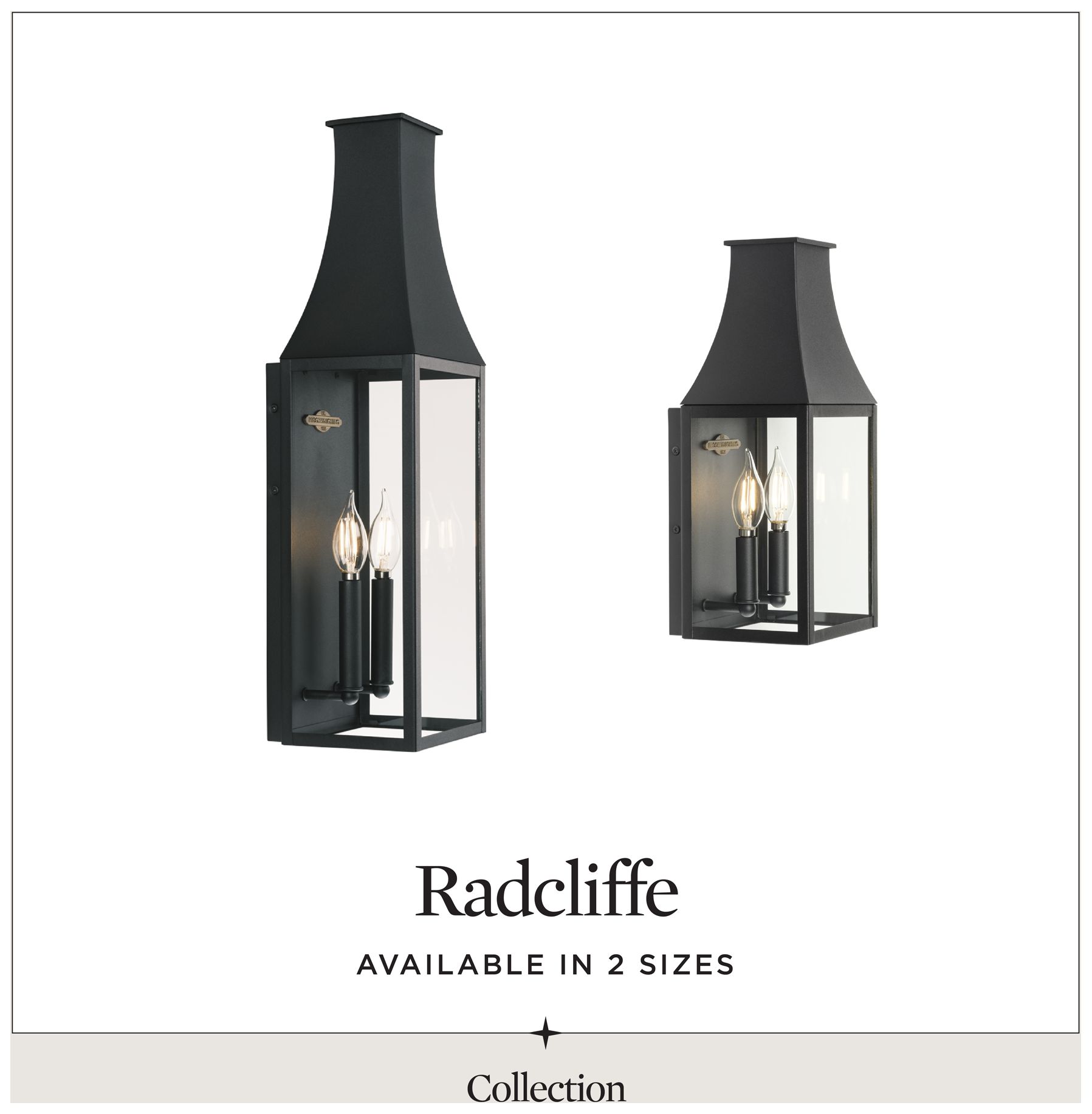 Radcliffe Collection Two-Light Large Outdoor Wall Lantern