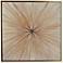 Radial Starburst 39" Square Framed Canvas Wall Art