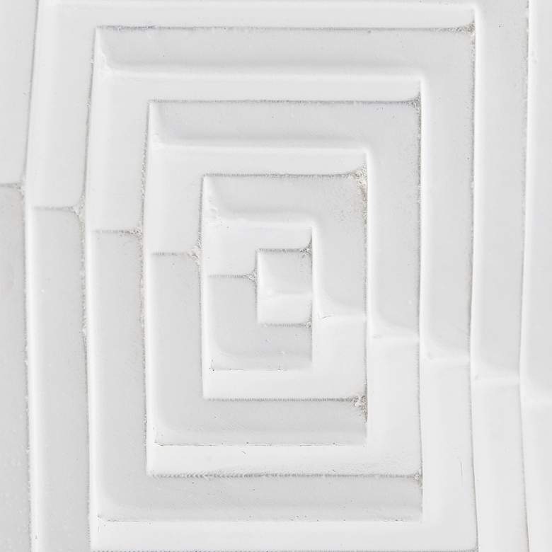 Image 2 Radial Times 4" High Matte White Square Decorative Cube more views